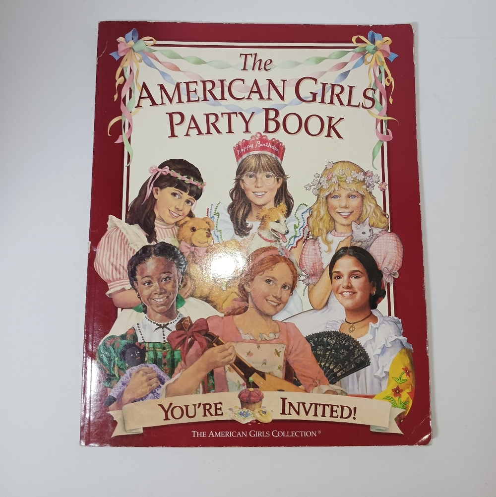 American Girl Party Book with Red Cover